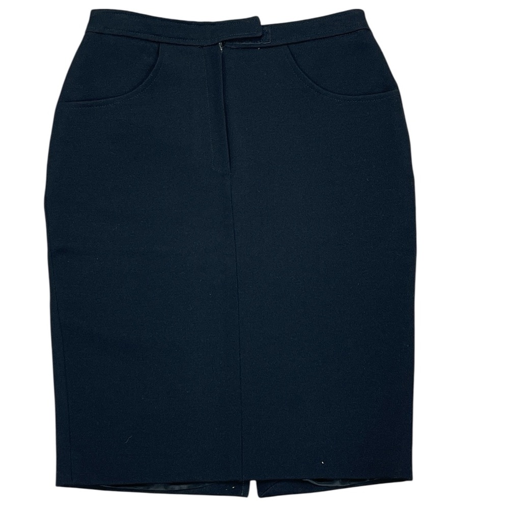 Classic Navy Pencil Skirt - Tailored Women's Work Skirt